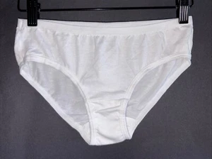 Fruit Of The Loom  Girl 14  Y2K Hi-Cut Cotton Bikini  White Panty Underwear - Picture 1 of 4