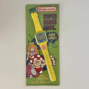 1990 Nintendo Super Mario Bros Game Watch Princess Toadstool Castle Run In Pack - Picture 1 of 4
