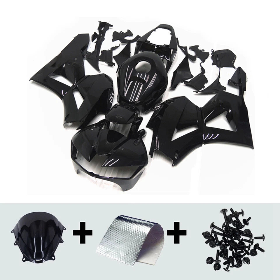 Glossy Black Fairing Plastic for CBR600RR CBR 600RR 2013-2020 Honda Bodywork Foto 1 de 4