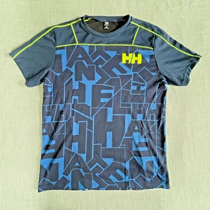 HELLY HANSEN   Logo Print Athletic Short Sleeve T-Shirt Blue Size L - Picture 1 of 2