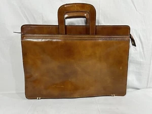 Vintage Dilana Leather briefcase attache Light brown executive case - Picture 1 of 24
