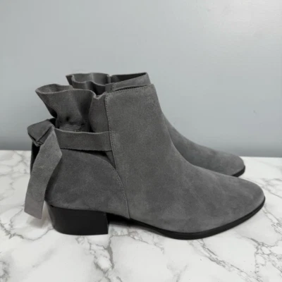 Botas de tornozelo femininas Aerosoles tamanho 10 salto social camurça (item de exibição) #K428 - Imagem 1 de 4