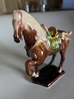 Vintage Chinese Tang Dyasty Sculpture Horse. Glazed Ceramic Decorative Horse 5"