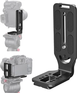 DSLR Camera L Bracket Vertical Horizontal Switching Tripod Quick Release Plate - Picture 1 of 8