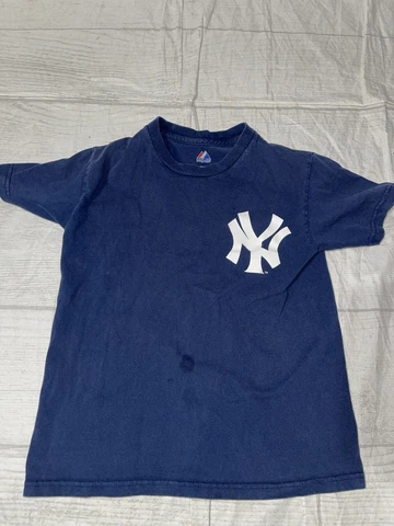 Boys MAJESTIC NEW YORK YANKEES Mariano Rivera #42 Jersey T-shirt sz Youth Small Cover