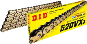 D.I.D. 428 520 525 530 VX3 X-Ring Motorcycle Chain Gold Street Off-Road DID CRF - Picture 1 of 3