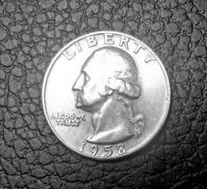 1958 D Silver Washington Quarter BAU SILVER COIN Denver U.S.Mint - Picture 1 of 3