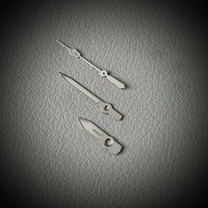HANDS SET SUMO STYLE SILVER POLISHED C3 / SEIKO MOD SKX SKX007 NH35 NH36 NH34 - Picture 1 of 1