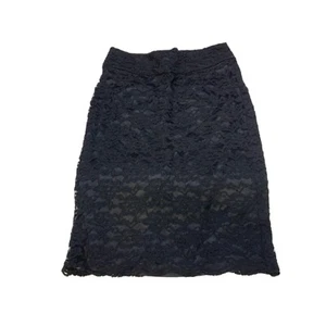 NWT Banana Republic Womens Black Lace Skirt Size 4 - Picture 1 of 4