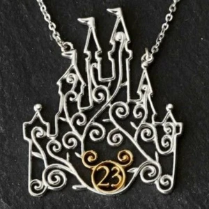 2017 Disney D23 Expo filigranes Schloss Sterlingsilber Halskette von Rebecca Hook - Bild 1 von 3
