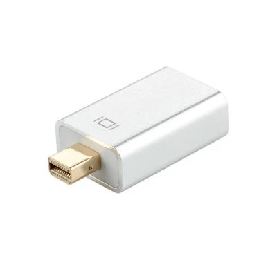 Aluminum Mini Display Port Male To HDMI Female 1080P Converter Adapter DP - Image 1 of 4
