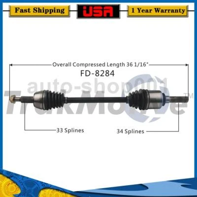 Junta de eje trasero izquierdo CV para Lincoln Navigator 5,4 L 2010 2009 2008 2007 2006 2005 Foto 1 de 2