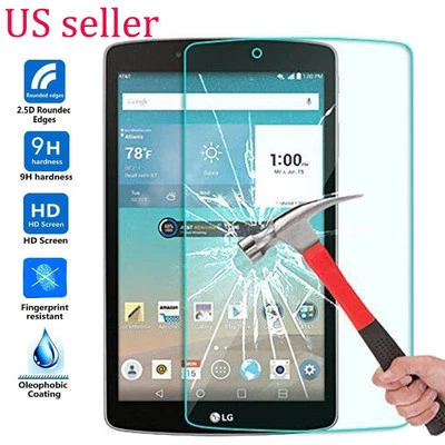 PROTECTOR PANTALLA CRISTAL TEMPLADO ULTRA CLARO 9H Para LG G Pad F 8.0 Tab Foto 1 de 4