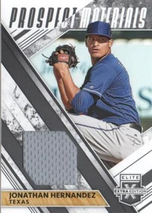 2019 Elite Extra Edition Baseball Prospect JERSEY Black #JH Jonathan Hernandez - Picture 1 of 2