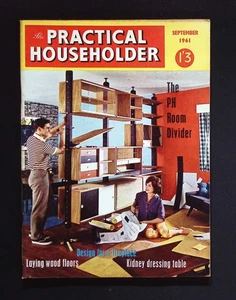 The Practical Householder September 1961 PH Room Divider Wood Floors Fireplace - Picture 1 of 1