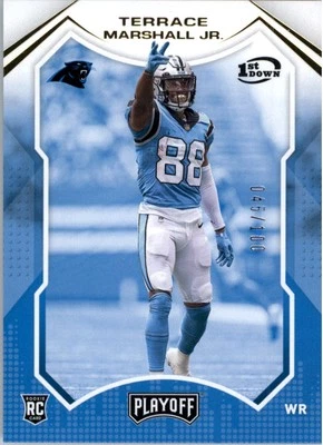 2021 Playoff 1st Down #220 Terrace Marshall Jr. /100 - FB - Image 1 of 2