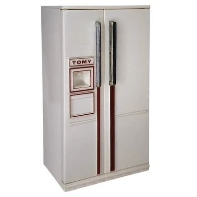 TOMY Dollhouse Refrigerator 1970s Smaller Homes Toy Miniature Kitchen Fridge VTG - Image 1 of 4