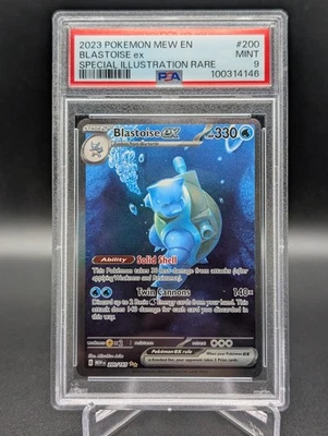 Blastoise ex 200/165 Sv: Scarlet & Violet 151 PSA 9 Mint - Image 1 of 2
