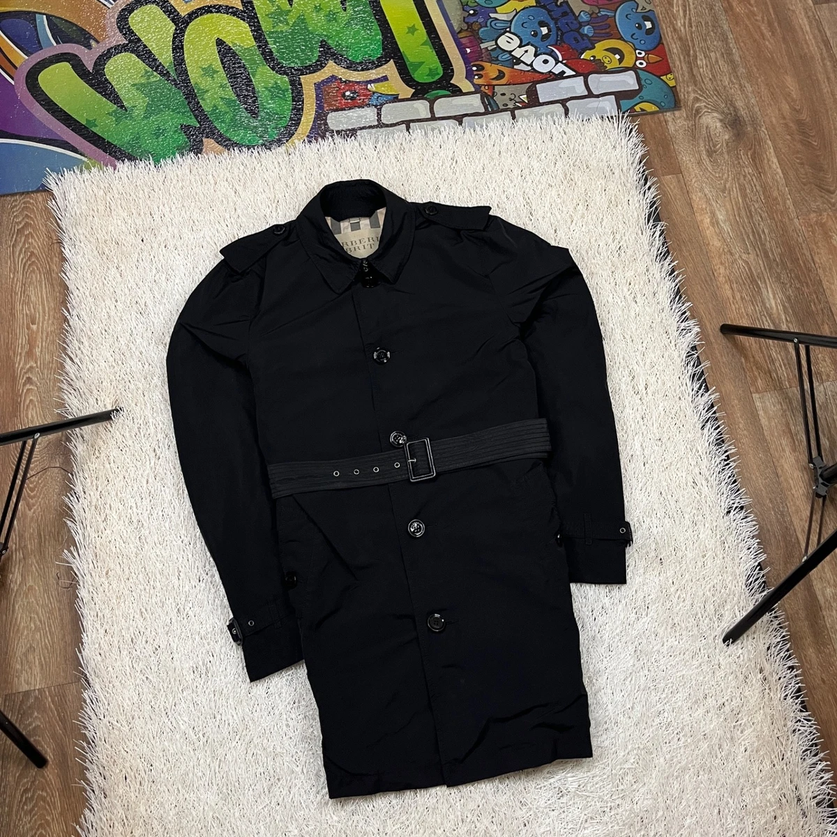 burberry brit ブラックコート Burberry Brit Women's Double Breasted Coat Jacket Wool Black Size