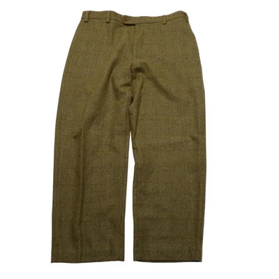 Pantalones Nautica Clipper Para Hombre 38x30 Mezcla Lana Oliva Calce Relajado Ventana Pantalones Foto 1 de 4