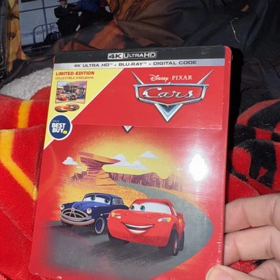 NEW! CARS SteelBook Edition (4K Ultra HD + Blu-ray + Digital) Disney Pixar 2006 Foto 1 de 2