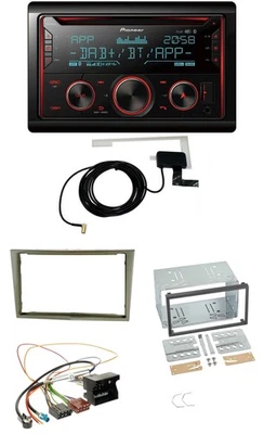 Pioneer 2DIN MP3 DAB USB CD Bluetooth Autoradio für Opel Corsa D Astra H Zafira - Bild 1 von 4