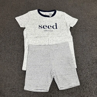 Seed Boy's Grey Shortsleeve Short Pyjamas Size 5 - image 1 of 4