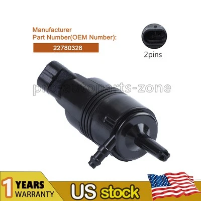 Bomba de lavadora de para-brisa dianteira para Chevrolet GMC Saturn Isuzu GM Buick 22780328 - Imagem 1 de 4