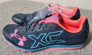 Under Armour Brigade XC Distance Track Spikes Low 3022001-401 Gray Mens Size 7.5 - Picture 1 of 14