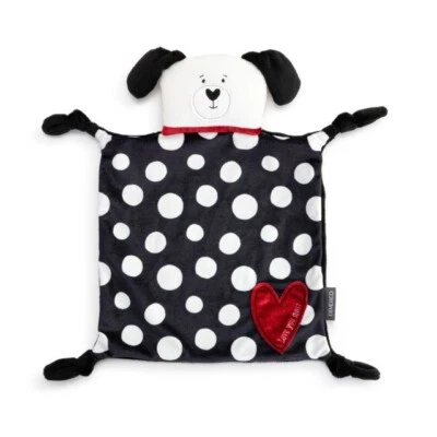 Heartful Home Puppy Lovey Blankie 13x13 Rattle Security Blanket “Love You Most” - Image 1 of 4