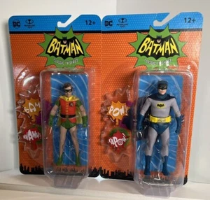 Batman Classic '66 TV Series - 2 Figure Set Batman & Robin - McFarlane Toys - Picture 1 of 6