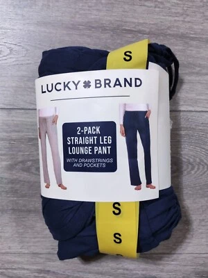 Lucky Brand Pajamas Adult Small Blue Gray Stars Straight Leg Lounge Pant Womens - Image 1 of 4