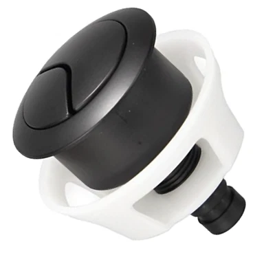 Matt Black SIAMP Optima 50 Replacement Dual Flush Toilet Cistern Push Button - Image 1 of 4