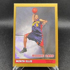 2005-06 Topps Bazooka Monta Ellis GOLD RC #195 Golden State Warriors