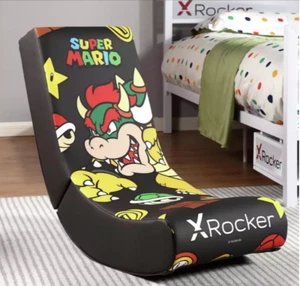 X ROCKER Officially Licensed BOWSER Power Up Edition Kids Folding Gaming Chair - Picture 1 of 6