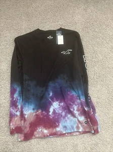 Hollister Men's Long Sleeves Size Extra Small Crewneck  Ombre- Nwt - Picture 1 of 5