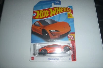 Coche Hot Wheels entonces y ahora Tesla Roadster 9/10 Foto 1 de 2