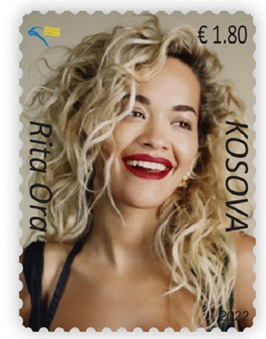 Kosovo Stamps 2022. Rita Ora: Singer. Set MNH Cover