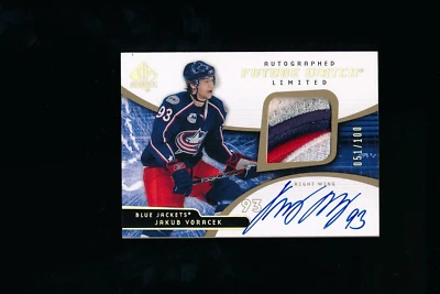2008-09 SP Authentic Future Watch Limited #248 Jakub Voracek Patch Auto 051/100 - Image 1 of 2