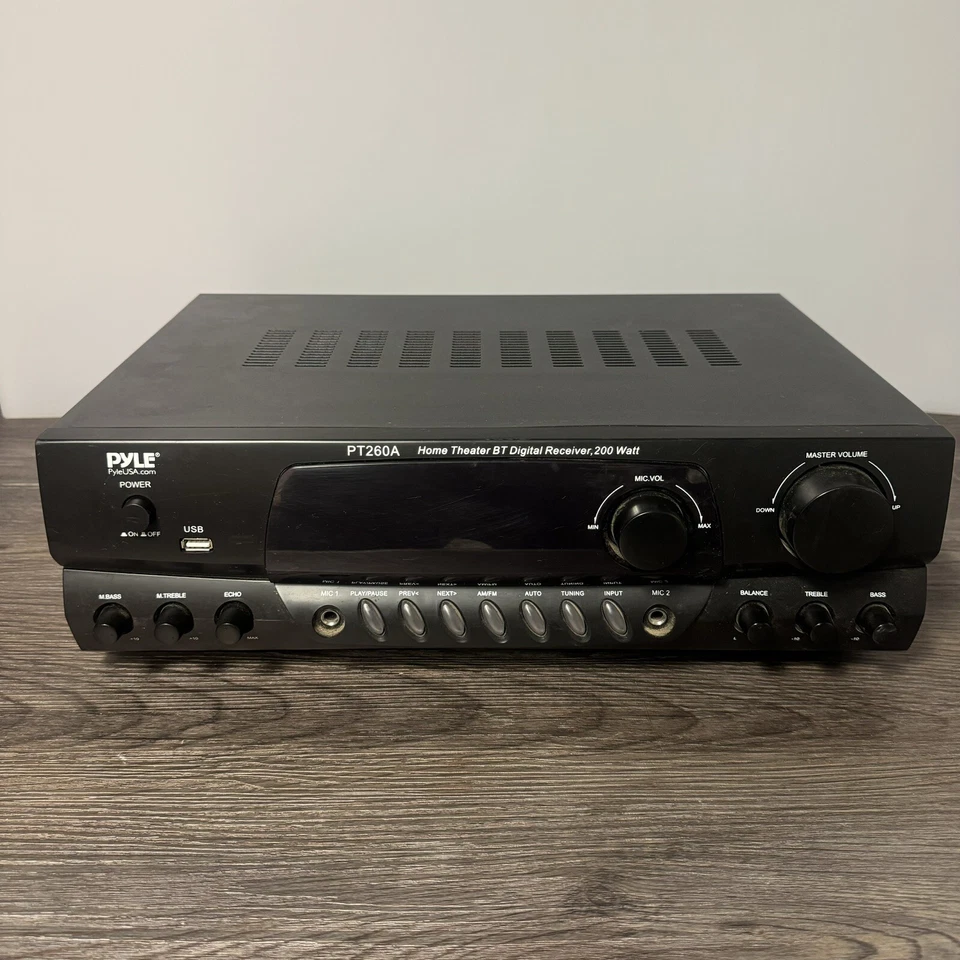 Pyle PT260A 200W 8-Ohm Home Digital AM/FM Stereo Receiver Doesn’t Work Properly - Image 1 of 4