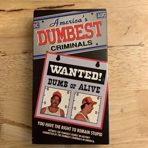Vintage America's Dumbest Criminals: Wanted Dumb or Alive VHS 1997 - Picture 1 of 5