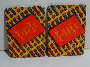 1983 Zero Heroes Trading Card Stickers Donruss General Mills 2 orange wax packs