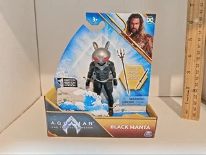 DC Aquaman and The Lost Kingdom Black Manta 4” Accessory Included NIP  Momoa - Picture 1 of 7