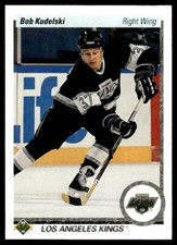 1990-91 Upper Deck BOB KUDELSKI #433 Kings RC - FREE Ship!