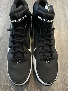Nike Alpha Huarache Elite 4 Mid schwarz weiß Baseball Stollen 467796-010 Herren Größe 15 - Bild 1 von 8