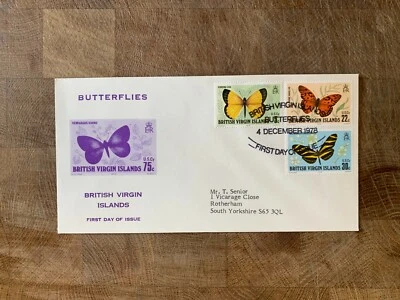 BRITISH VIRGIN ISLANDS BVI 1978 FDC BUTTERFLIES CHOOSE 1 — 第 1/2 张图片