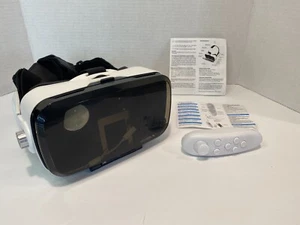3D VR Headset Virtual Reality Glasses with controller white - Picture 1 of 6