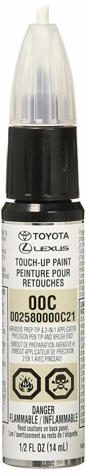 Pluma de pintura de retoque de capa transparente genuina Toyota 00258-0000C-21 .44 fl oz nueva EE. UU. Foto 1 de 1