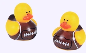 Mini Football Rubber Duckies Set of 2   (Free Shipping with 6 Purchases) - Picture 1 of 1