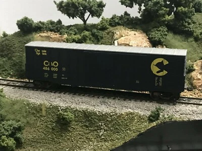 HO 50' Waffle Side Box Car Chessie System Kit NIB NOS #932-4702 - Image 1 of 3